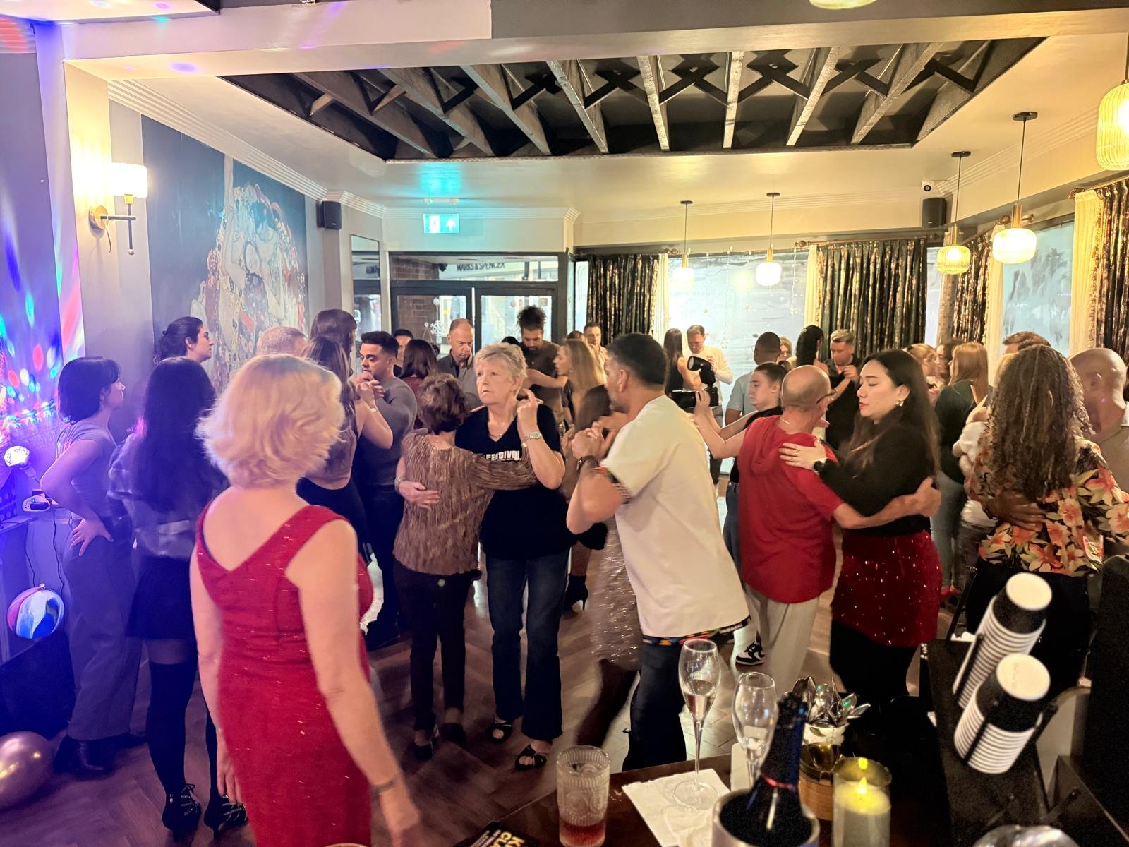 Kizomba social evening with guests dancing at The Aslan Lounge