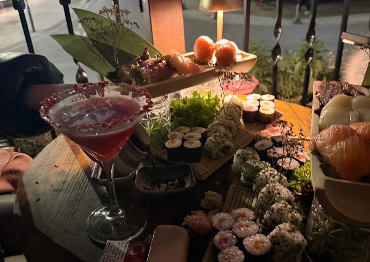 Sushi night food served at The Aslan Lounge